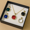 Rieave Chroma Luxe Interchangeable Pendant Necklace Set (5-in-1)