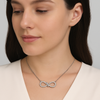 Rieave Infinity Sparkle Pendant Necklace