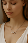 Rieave Infinity Sparkle Pendant Necklace